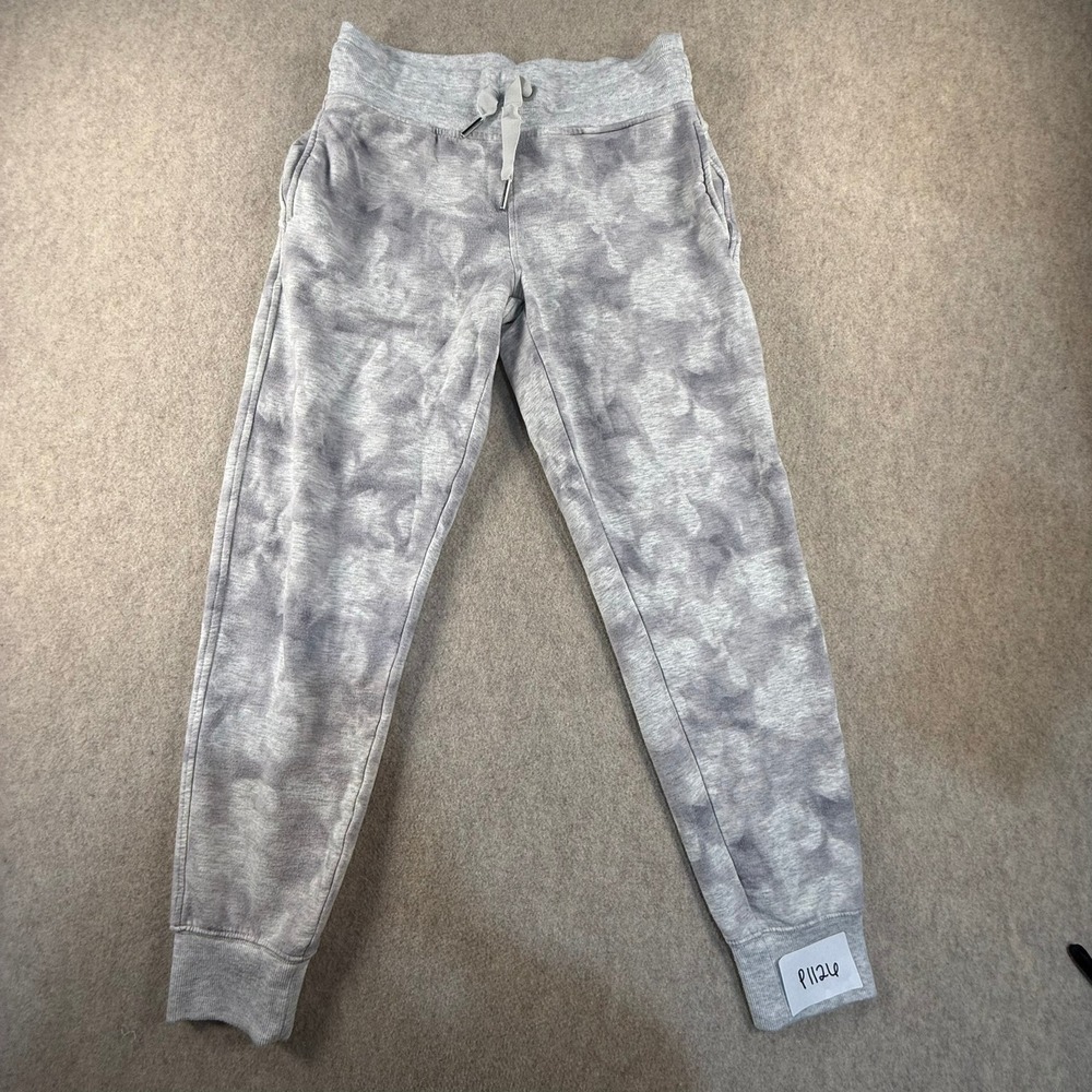 Athleta Balance Printed Jogger Grey Tie Dye Camo Sweatpants XSP